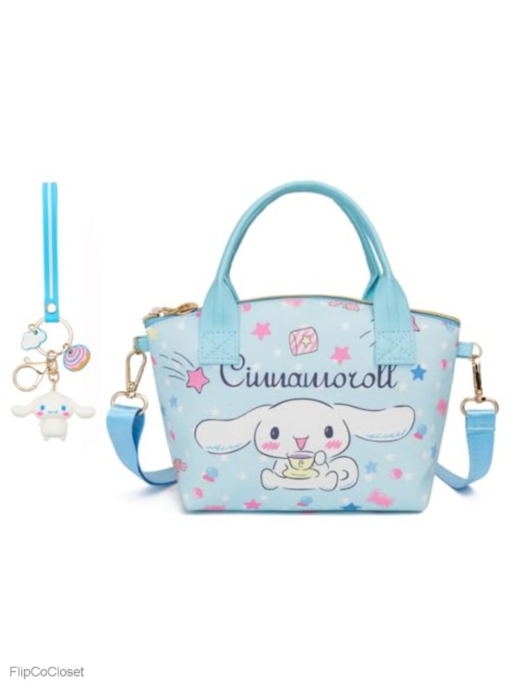Cute Mini Crossbody Purse Soft PU Leather Cartoon Handbag with Keychain
